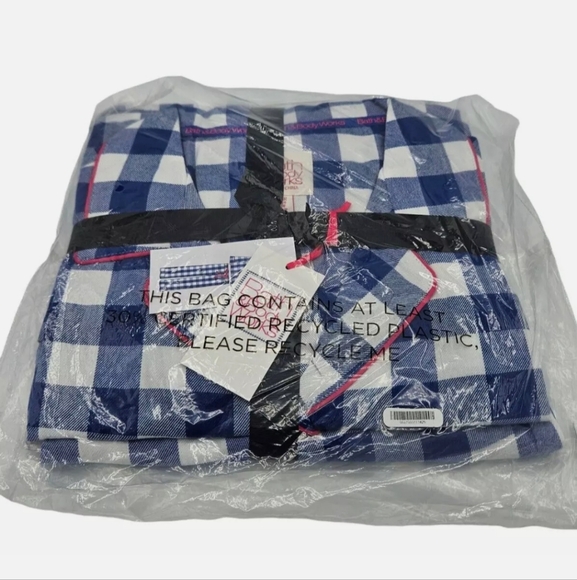 NWT Bath and Body Works Gingham Pajama Set - Picture 6 of 8
